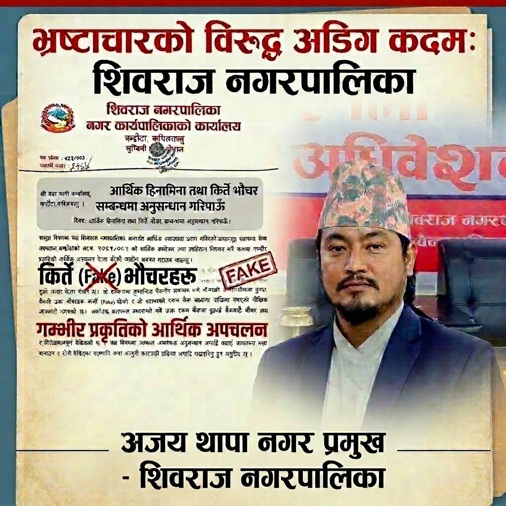 मेयर थापाको माग: अस्पतालको आर्थिक हिनामिना प्रकरणमा निष्पक्ष अनुसन्धान गरियोस्