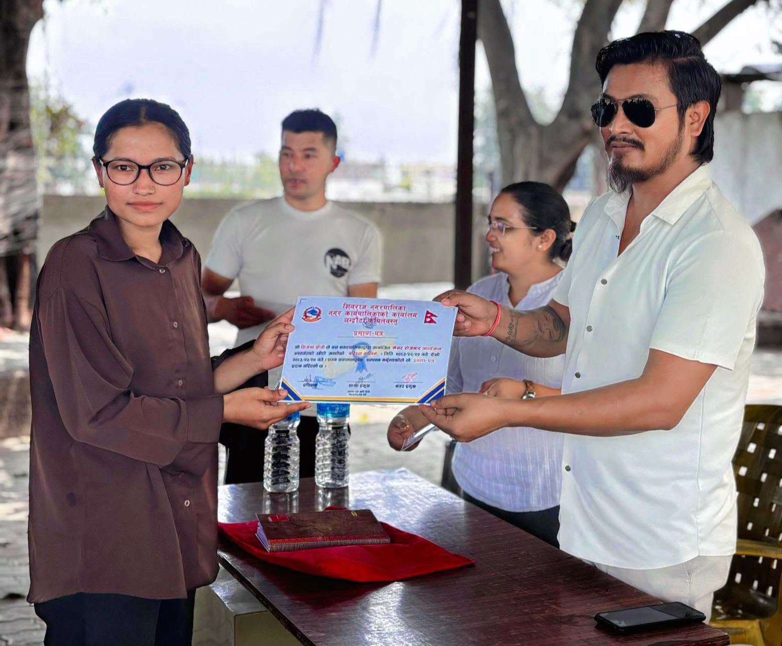 शिवराज मा १५ दिने बरिस्ता तालिम सम्पन्न, १०७ युवा सीपयुक्त बनिन